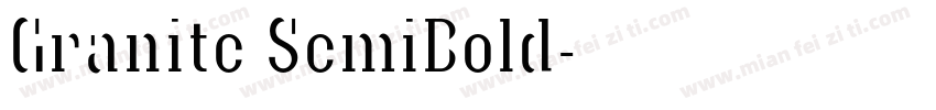 Granite SemiBold字体转换